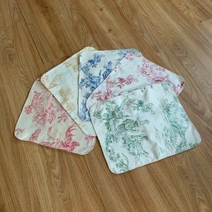 Handmade upcycled placemats set of 5
